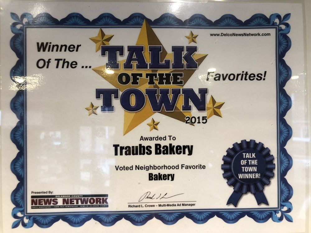 Traub's Bakery: 1020 Lincoln Avenue, Prospect Park, PA 19076